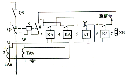 6-10kV線路過(guò)電流保護(hù)原理圖 6-10kV線路過(guò)電流保護(hù)原理圖