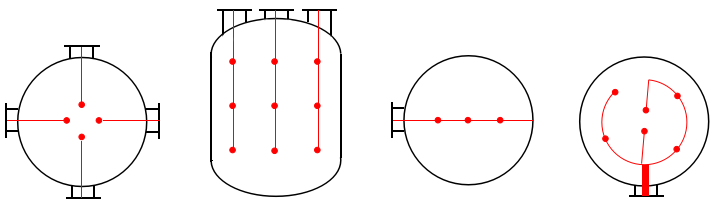 反應(yīng)器床層溫度測(cè)量熱電偶形式 反應(yīng)器床層溫度測(cè)量熱電偶形式