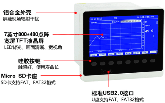 藍屏以太網(wǎng)無紙記錄儀 藍屏以太網(wǎng)無紙記錄儀