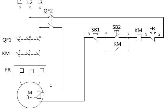 電動(dòng)機(jī)的過(guò)電流保護(hù)電路 電動(dòng)機(jī)的過(guò)電流保護(hù)電路