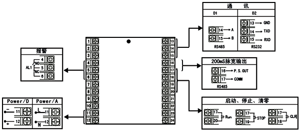 計(jì)時(shí)器/定時(shí)器接線圖 計(jì)時(shí)器/定時(shí)器接線圖
