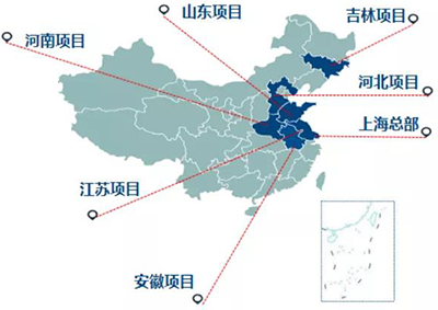 善能生態(tài)目前旗下有10余家全資及控股子公司，分布于全國8個省市
