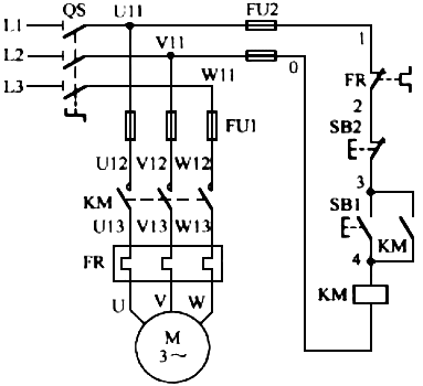 三相異步電動機(jī)的啟動控制電路圖 三相異步電動機(jī)的啟動控制電路圖